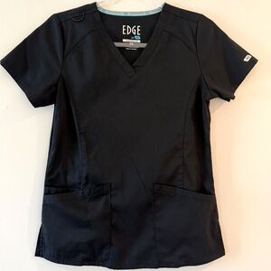 Women’s Edge By IRG Black Scrub Top
